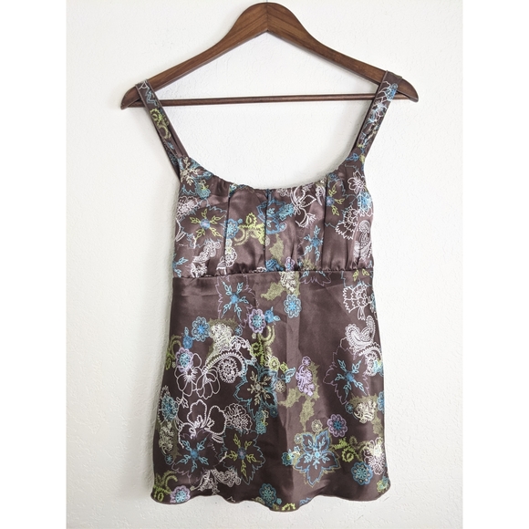 Self Esteem Tops - VINTAGE Self Esteem Y2K Square Neck Tie Back Tank